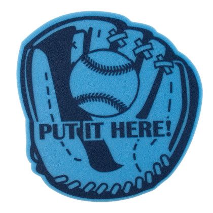 Custom 14" Baseball Glove Foam Mitt - Columbia Blue Custom 14" Baseball Glove Foam Mitt - Columbia Blue