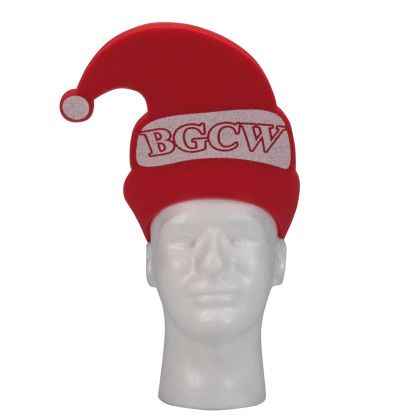 Custom 14" Foam Santa/Elf Visor - Red Custom 14" Foam Santa/Elf Visor - Red