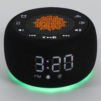 Custom Meridian Digital Clock with Wireless Speaker & White Noise Sounds - In Use Custom Meridian Digital Clock with Wireless Speaker & White Noise Sounds - In Use