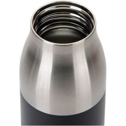 Custom Crest Stainless Bottle 22 oz - Black Open View Custom Crest Stainless Bottle 22 oz - Black Open View