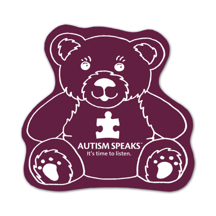 Custom Teddy Bear Vinyl Jar Opener - Burgundy Custom Teddy Bear Vinyl Jar Opener - Burgundy