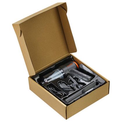 Custom Dynamo Rechargeable Portable Vacuum Cleaner - In Packaging View Custom Dynamo Rechargeable Portable Vacuum Cleaner - In Packaging View
