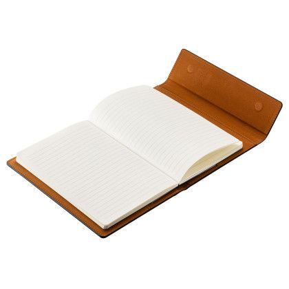 Custom Folio Refillable Hardcover Journal with Card Pockets and Magnetic Closure - Open View Custom Folio Refillable Hardcover Journal with Card Pockets and Magnetic Closure - Open View