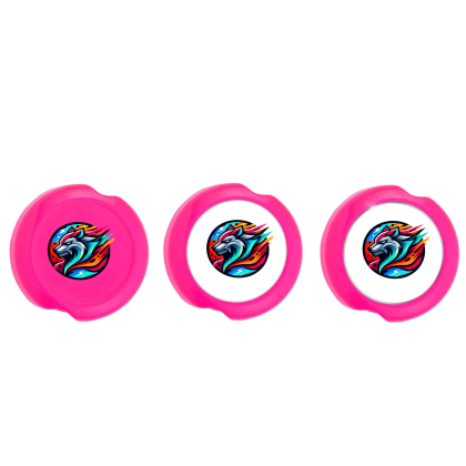 Custom Anti-Microbial Saucer Stethoscope ID Tag - Chroma - Hot pink Custom Anti-Microbial Saucer Stethoscope ID Tag - Chroma - Hot pink