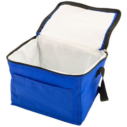 Custom Budget Cooler Bag - Royal Blue Open View Custom Budget Cooler Bag - Royal Blue Open View