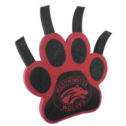 Custom Foam Mitt - 14" Four Talon Paw - Red