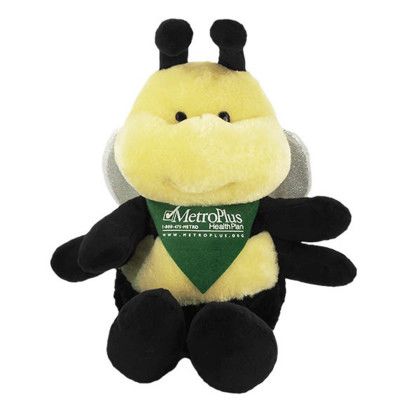 Custom 10" Bee With Imprinted Bandana