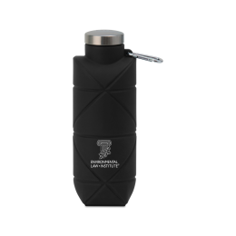 Custom Clix Collapsible Silicone Bottle with Carabiner - 23 oz. - Black Custom Clix Collapsible Silicone Bottle with Carabiner - 23 oz. - Black