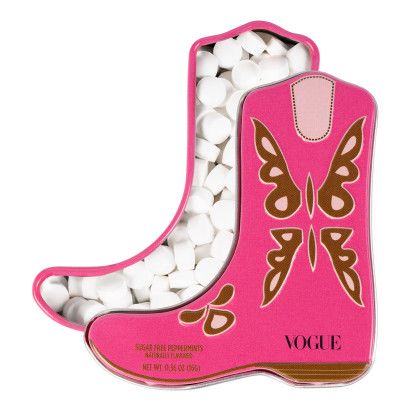 Custom Pink Cowboy Boot - Shaped Mint Tin with Imprint Custom Pink Cowboy Boot - Shaped Mint Tin with Imprint