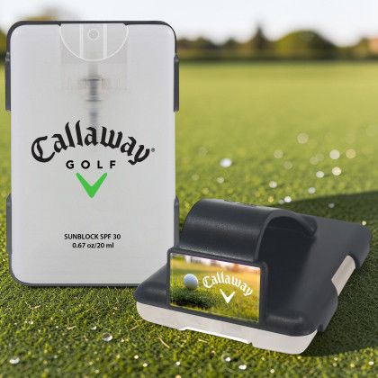 Custom Easy Reach Clip With Credit Card Sunscreen - Black