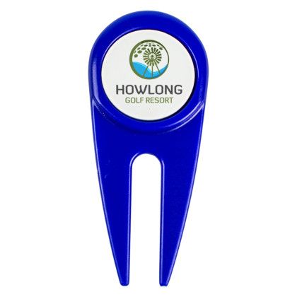 Custom Divot Tool with Magnetic Ball Marker - Royal Blue Custom Divot Tool with Magnetic Ball Marker - Royal Blue