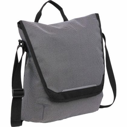 Custom Dover Recycled Messenger Bag - Side view Custom Dover Recycled Messenger Bag - Side view