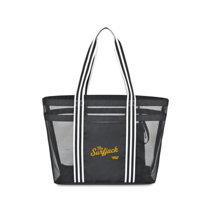 Custom Playa Recycled Nylon Mesh Beach Tote - AWARE - Black Custom Playa Recycled Nylon Mesh Beach Tote - AWARE - Black