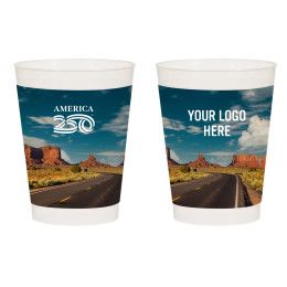 Custom America250 10 oz Full Color Frost Flex Stadium Cup Custom America250 10 oz Full Color Frost Flex Stadium Cup