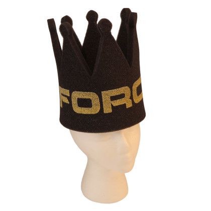 Custom 8" Foam Crown - Black In Use Custom 8" Foam Crown - Black In Use