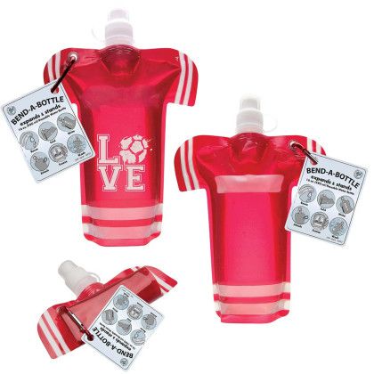 Custom Jersey Bend-A-Bottle - Red