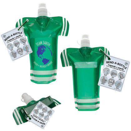 Custom Jersey Bend-A-Bottle - Green