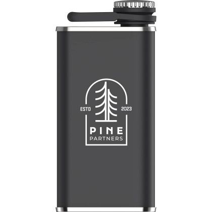 Custom Stanley Easy Fill Wide Mouth Flask 8 oz - Black 