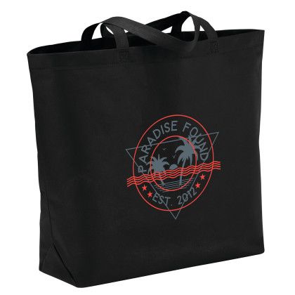 Custom Challenger Jumbo Shopper Tote - Side view Custom Challenger Jumbo Shopper Tote - Side view