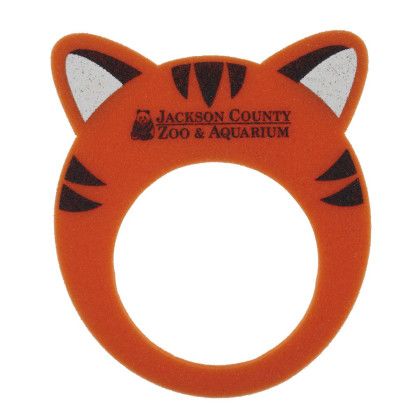 Custom 10" Foam Tiger/Cat Visor - Orange