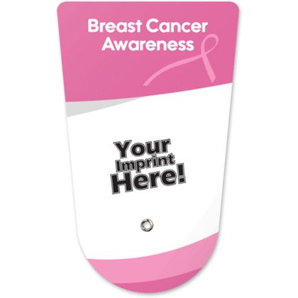 Custom Folding Fan - Breast Cancer Awareness - Multicolor - Front View 