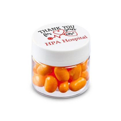 Custom 1/2 oz. Jar of Mints - All Color - Orange