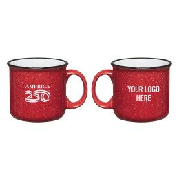 Custom America250 15 oz Campfire Mug - Red with white inner Custom America250 15 oz Campfire Mug - Red with white inner