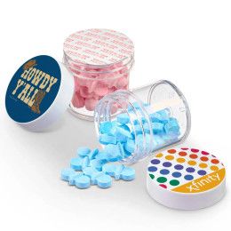 Promotional 1 oz Jar of Pacifier Candy - All color Promotional 1 oz Jar of Pacifier Candy - All color