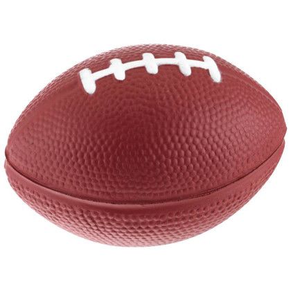 Custom 3-1/2" Football Stress Reliever - Back view Custom 3-1/2" Football Stress Reliever - Back view