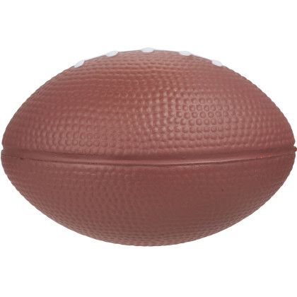 Custom 3-1/2" Football Stress Reliever - Side view Custom 3-1/2" Football Stress Reliever - Side view