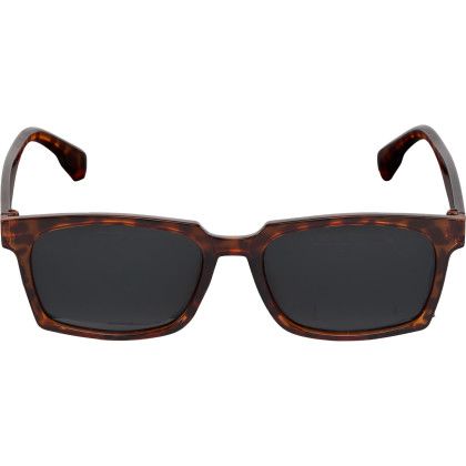 Custom Ashley Recycled Square Sunglasses - Tortoise front view Custom Ashley Recycled Square Sunglasses - Tortoise front view