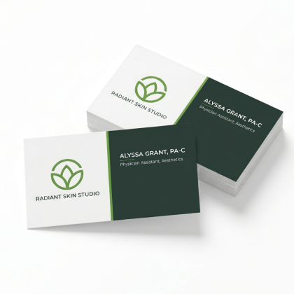 Standard 14PT Matte Business Card - Front Only Design Standard 14PT Matte Business Card - Front Only Design