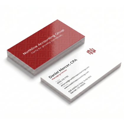 Premium 16PT High Gloss Business Card - Back & Front Design Premium 16PT High Gloss Business Card - Back & Front Design