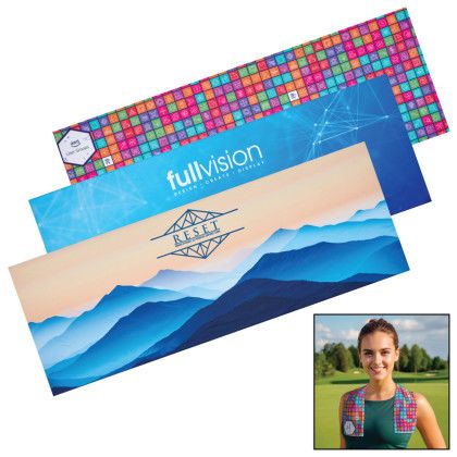 Custom Premium XL Cooling Towel with Full Color Dye Sublimation Custom Premium XL Cooling Towel with Full Color Dye Sublimation