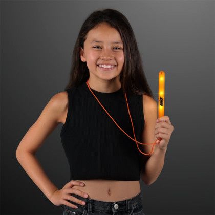 Custom Flashing LED Orange Patrol Wand Custom Flashing LED Orange Patrol Wand