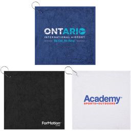 Custom 300 gsm Recycled rPET Golf Towel - All Colors