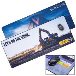 Custom XXL Mouse Pad Desk Mat w/Stitched Edges and Full Color Dye Sublimation