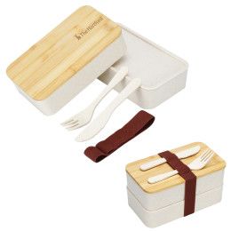 Custom Hearty Wheat Straw Lunch Box Set Custom Hearty Wheat Straw Lunch Box Set