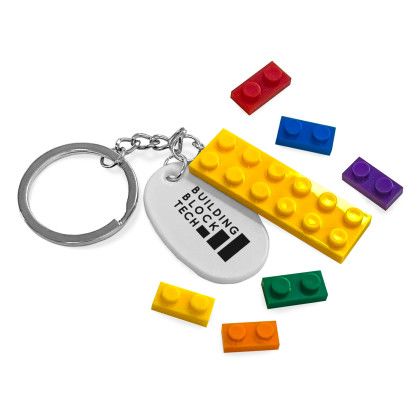 Custom Building Block Key Chain - In use Custom Building Block Key Chain - In use