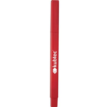 Custom Ambassador Square Ballpoint Pen - Red
