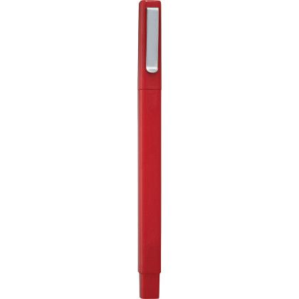 Custom Ambassador Square Ballpoint Pen - Red back view