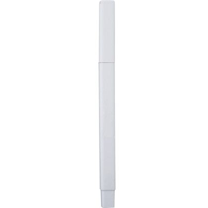 Custom Ambassador Square Ballpoint Pen - White side view