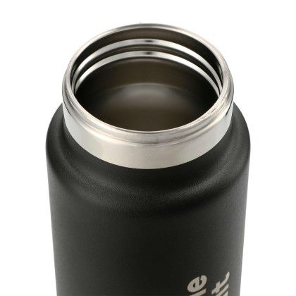 Custom Colton Copper Vacuum Insulated Bottle 20 oz - Black open view