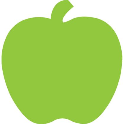Custom Stock Shape Hand Fan - Apple Custom Stock Shape Hand Fan - Apple