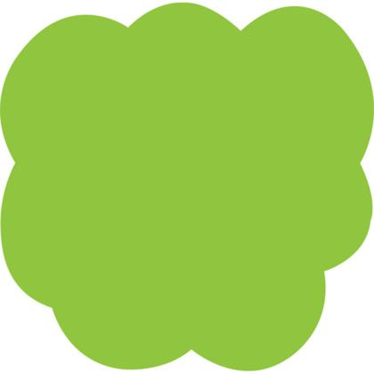 Custom Stock Shape Hand Fan - Cloud Custom Stock Shape Hand Fan - Cloud
