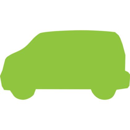 Custom Stock Shape Hand Fan - Truck Custom Stock Shape Hand Fan - Truck