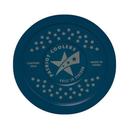Custom Patriot 20 oz Canteen - Navy - Bottom view