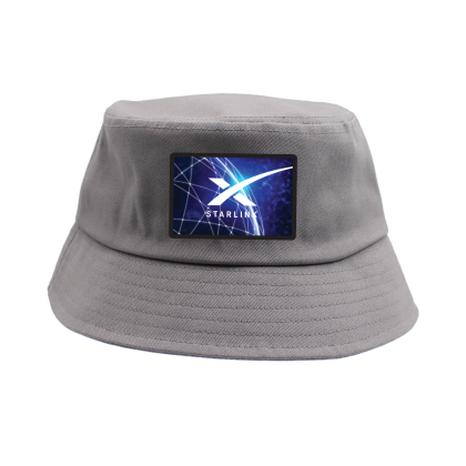 Custom Seeker Bucket Hat With Patch - Gray