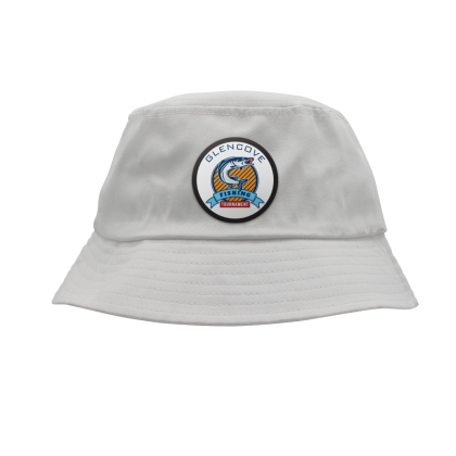 Custom Seeker Bucket Hat With Patch - White