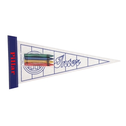 Custom Pennants - 4" x 10" Color Me - Columbia Blue Custom Pennants - 4" x 10" Color Me - Columbia Blue